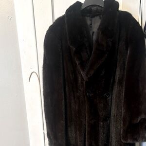 Luxurious Dark Brown Fur Coat